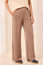Load image into Gallery viewer, Techno Lux Knit Pull On Wide Leg Jogger - Fossil
