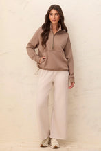 Load image into Gallery viewer, Techno Lux 1/4 Zip Pullover - Fossil
