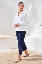 Load image into Gallery viewer, Techno Lux Collared Top - White
