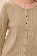 Load image into Gallery viewer, Crew Neck Cardigan - Aloe
