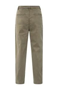 Chino Trouser with Pleat - Capers Brown