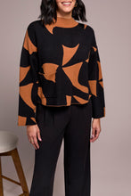 Load image into Gallery viewer, Abstract Print Mock Neck Sweater
