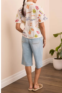 Embroidered Cotton Top