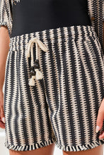 Load image into Gallery viewer, Lined Striped Short with Drawcord
