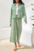 Load image into Gallery viewer, Comfort Stretch Denim Jacket - Moss
