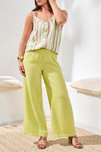 Load image into Gallery viewer, Cotton Flared Pull On Pant - Kiwi
