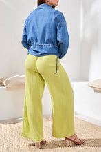 Load image into Gallery viewer, Cotton Flared Pull On Pant - Kiwi

