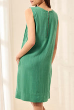 Load image into Gallery viewer, Sleevless Dress with Stitch Detail - Green
