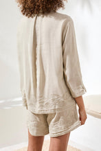 Load image into Gallery viewer, 3/4 Sleeve Blouse with Embroidery - Quartz
