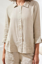 Load image into Gallery viewer, 3/4 Sleeve Blouse with Embroidery - Quartz
