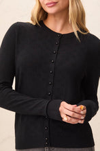 Load image into Gallery viewer, Pointelle Cardigan - Black
