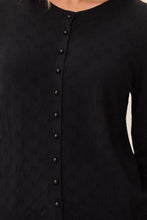 Load image into Gallery viewer, Pointelle Cardigan - Black
