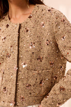 Load image into Gallery viewer, Fancy Embellished Detail Tweed Jacket - Hazelwood

