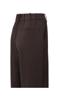 Wide Leg Trouser - Brown