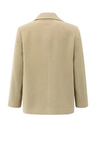 Load image into Gallery viewer, Woven Double Breasted Coat - Sand Beige
