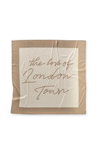 Load image into Gallery viewer, Woven Square Scarf with print - Tan Brown

