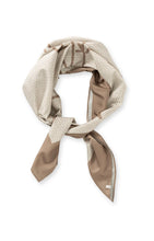 Load image into Gallery viewer, Woven Square Scarf with print - Tan Brown
