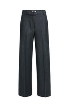 Load image into Gallery viewer, High Waist Wide Leg Trousers with belt - Cat Black
