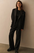 Load image into Gallery viewer, Wide Leg Trouser with satin side tape - Black
