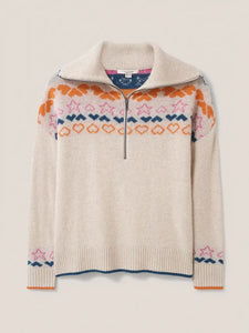 Nordic Heart Half Zip Up