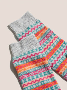 Fairisle Boot Socks