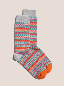 Fairisle Boot Socks